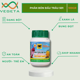 Phân Bón NPK 501 Hủ 100gram - VEGETASHOP - Hoa Cây Kiểng Phong Lan Đầu Trâu