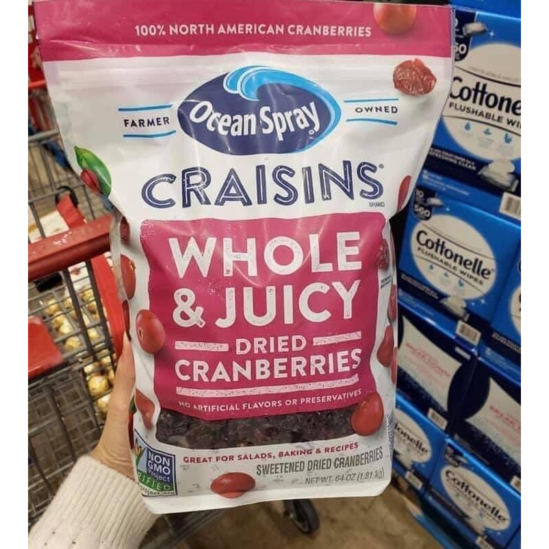 Trái Nam Việt Quất Craisins Ocean Spray 1.8kg (Trái Đỏ)