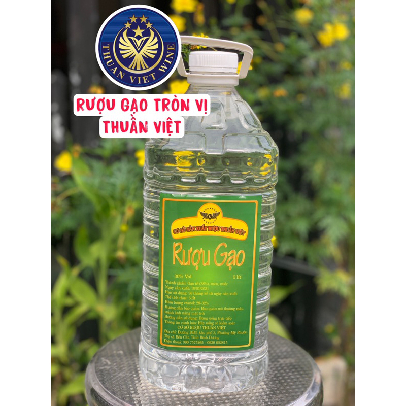 R.ượu gạo 3.0độ, binh 4,6L nhà nấu dùng nấu ăn, uống trực tiếp êm, dịu