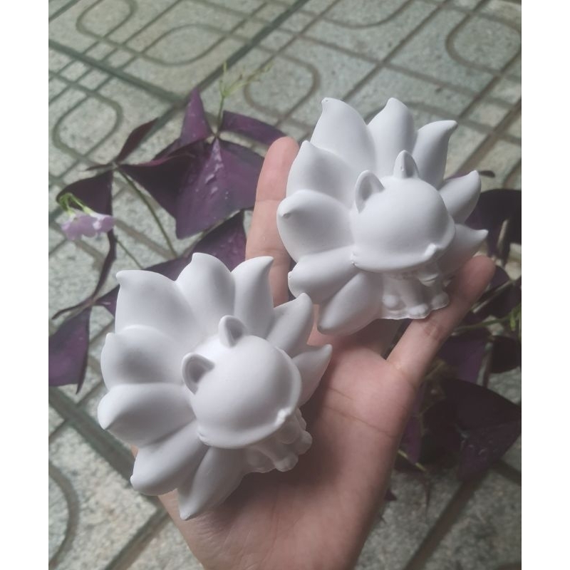 TƯỢNG TÔ MÀU CON CÁO. Saze 9cm.