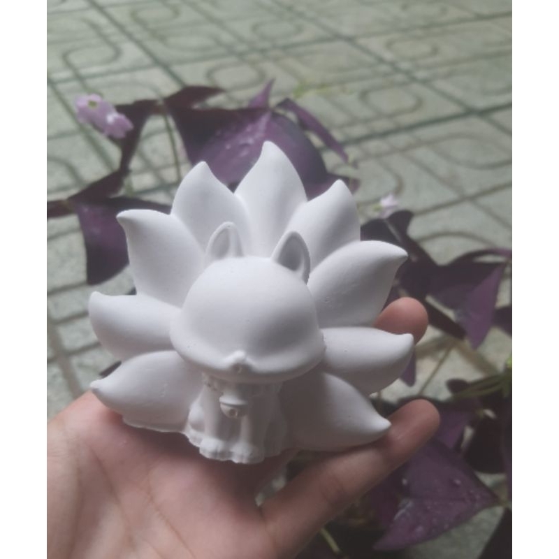 TƯỢNG TÔ MÀU CON CÁO. Saze 9cm.