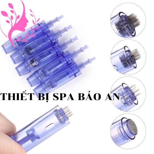 Kim nano,Kim phi kim 12 36 xanh cấy tinh chất, Đầu máy lăn kim cấy phấn,cấy tả, hồng sâm trong spa dùng cho máy phi kim