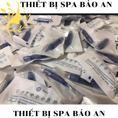 Kim nano,Kim phi kim 12 36 xanh cấy tinh chất, Đầu máy lăn kim cấy phấn,cấy tả, hồng sâm trong spa dùng cho máy phi kim