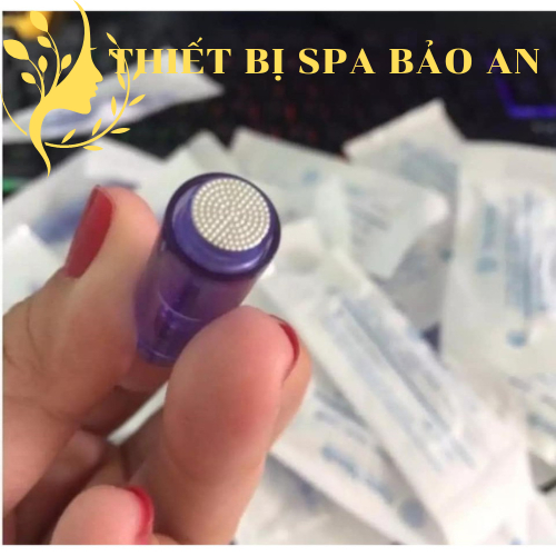 Kim nano,Kim phi kim 12 36 xanh cấy tinh chất, Đầu máy lăn kim cấy phấn,cấy tả, hồng sâm trong spa dùng cho máy phi kim