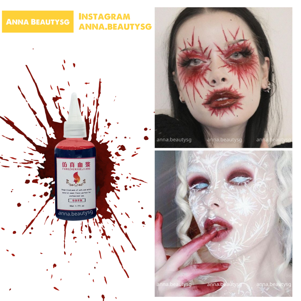 Máu giả hóa trang Haloween chuyên nghiệp dạng lỏng, máu giả đóng phim truyền hình y như thật