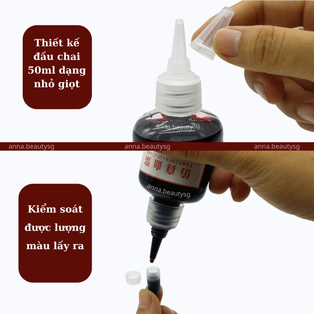 Máu giả hóa trang Haloween chuyên nghiệp dạng lỏng, máu giả đóng phim truyền hình y như thật