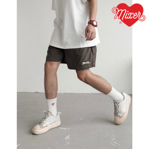 Quần short nam MIXER "LookTan", quần đùi gió đơn giản nam nữ basic unisex dáng rộng dễ phối đồ thời trang trendy