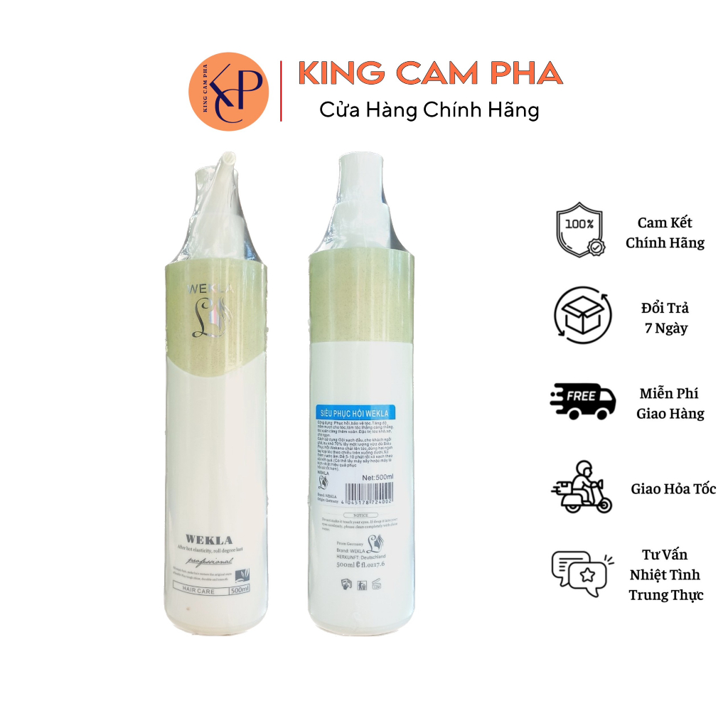 Dầu Hấp Siêu Phục Hồi Tóc Wekla ĐỨC 500ml