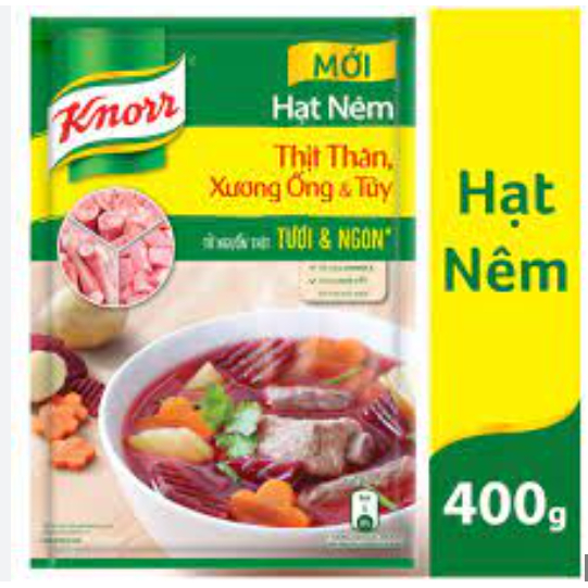 Hạt nêm knorr thịt thăn. xương ống & tủy bổ sung vitamin a 400g