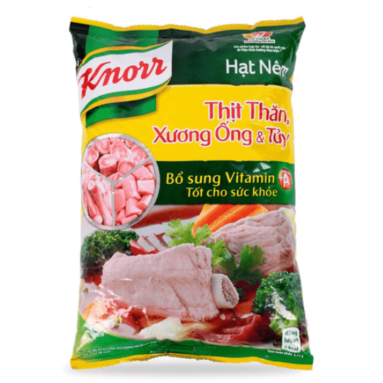 Hạt nêm knorr thịt thăn. xương ống & tủy bổ sung vitamin a 900g