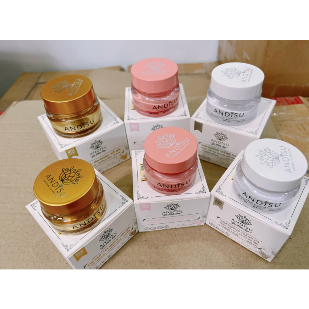Kem nám, tàn nhang trắng da, chống nắng ANDISU 15G, 25G