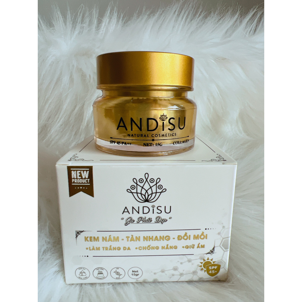 Kem nám, tàn nhang trắng da, chống nắng ANDISU 15G, 25G