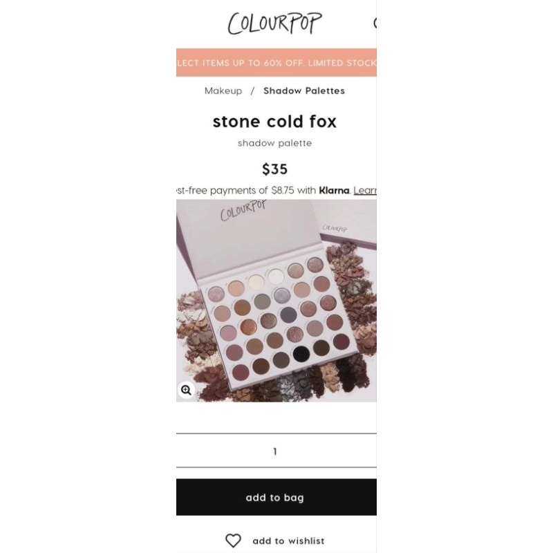 Bảng Mắt 30 ô Colourpop Stone Cold Fox