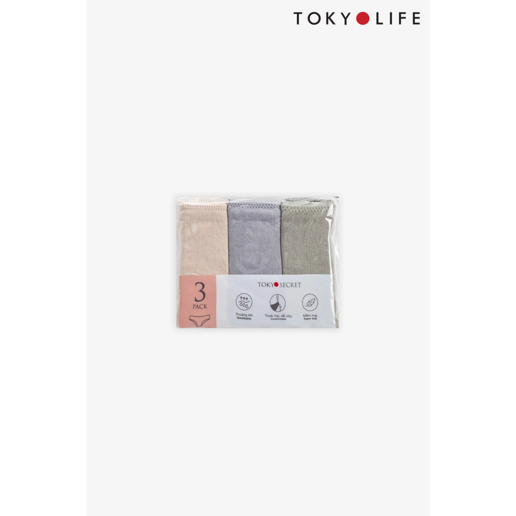 Quần lót NỮ gói 3chiếc TOKYOLIFE S9UND214K ( GIAO MÀU NGẪU NHIÊN )