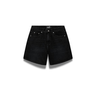 (Chính Hãng AMRISH) Wide Leg Denim Shorts - Core Black