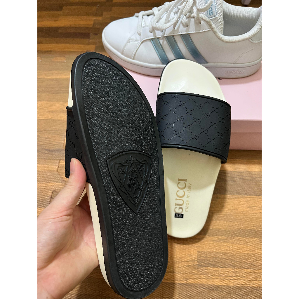 Dép quai ngang nam, dép thời trang nam nữ, dép lê G.C ôm chân