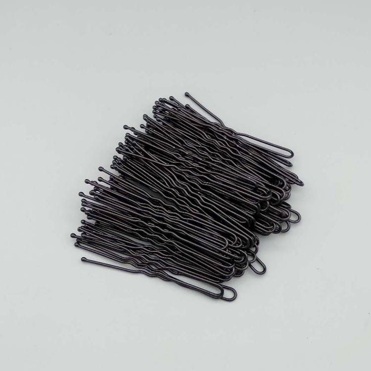 Set 40 kẹp tăm, kẹp chữ U đầu tròn búi tóc sơn đen cao cấp 5-5.5cm