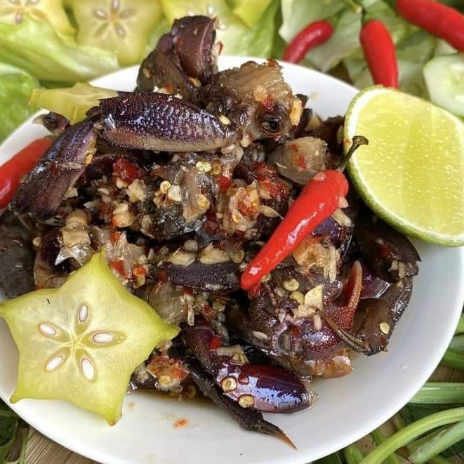 Ba khía trộn cà mau vừa ăn không chất bảo quản