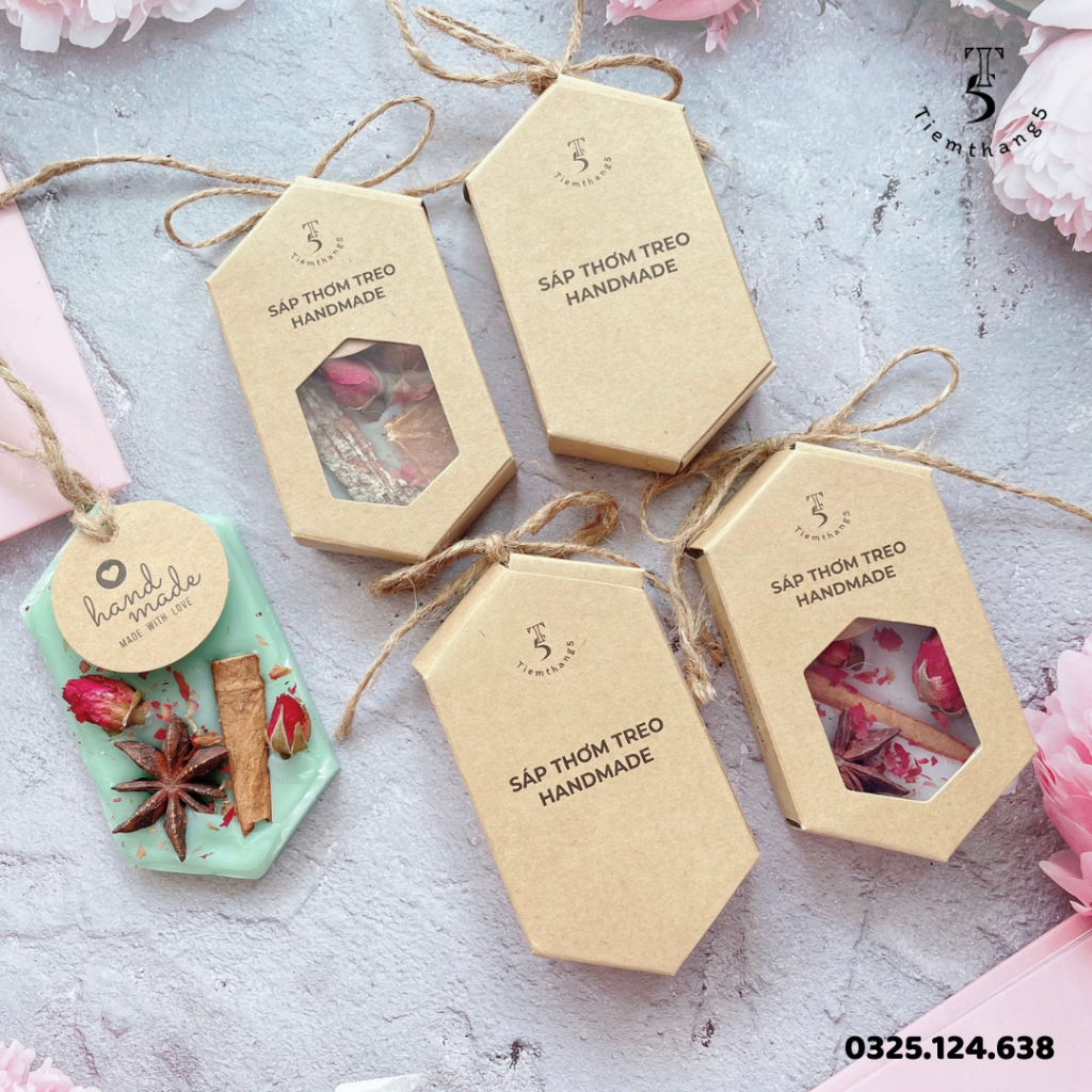Sáp thơm tinh dầu Tiệm Tháng 5 dùng để treo tủ quần áo, khử mùi, thơm phòng