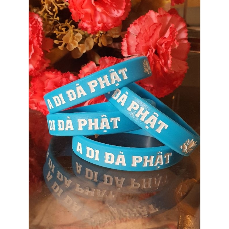 Vòng Tay A Di Đà Phật phát sáng Chữ ban đêm