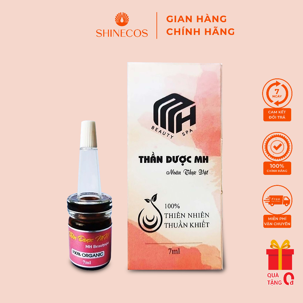 Noãn thực vật MH Beauty Spa, Thần dược MH, 7ml serum giảm mụn, dưỡng phục hồi da, làm dịu da SHINECOS