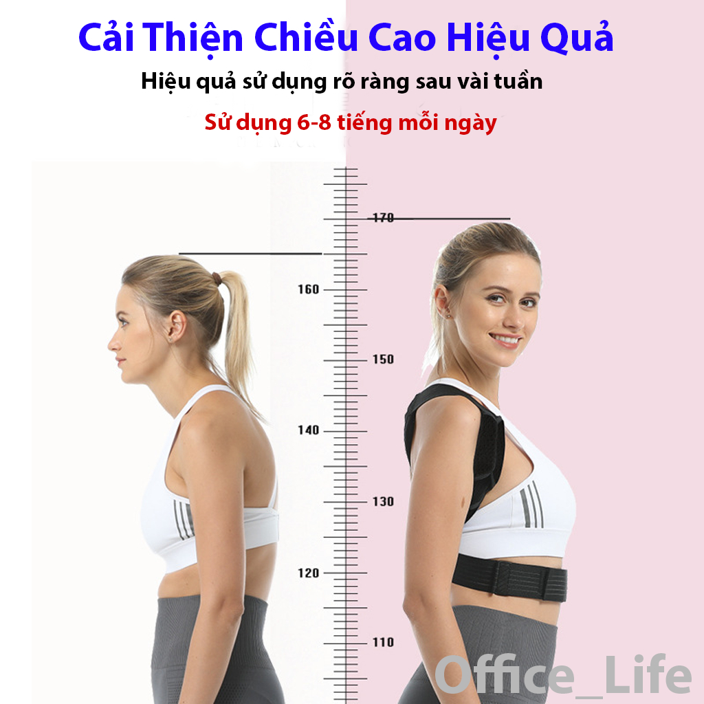 Đai Chống Gù lưng cao cấp Nẹp Sắt Có đêm Nách Giảm Đau - Đai Nẹp Sắt