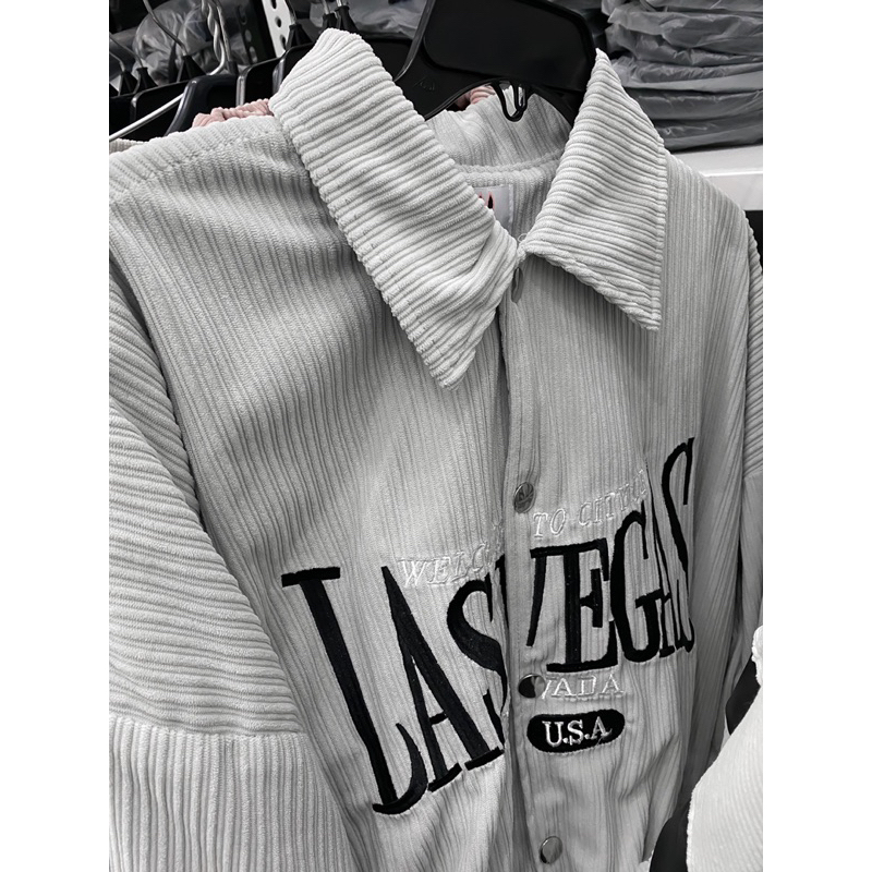 Áo khoác bomber cổ bẻ Lasvegas