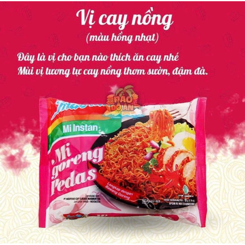 Thùng 40 Gói Mì Xào Khô  Indomie Siêu Ngon