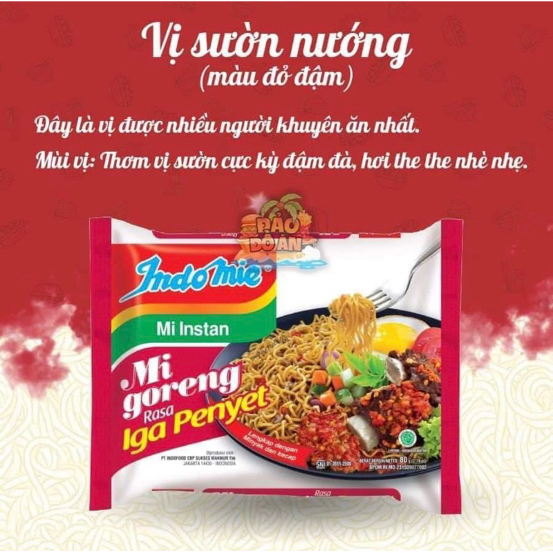 Thùng 40 Gói Mì Xào Khô  Indomie Siêu Ngon