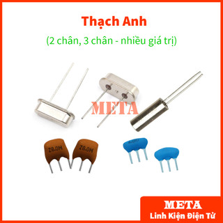 Thạch anh 4mhz, 8mhz, 12mhz, 11.0592mhz, 16mhz, 20mhz 2/3 chân cắm - thạch anh đồng hồ 32.768mhz