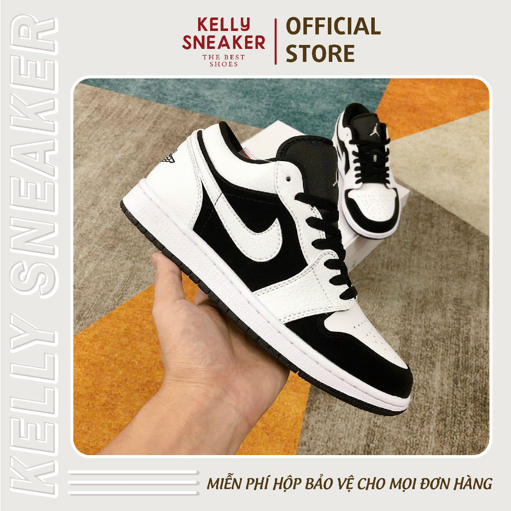 Giày Thể Thao Sneaker Jordan 1 Low “Black&White” - Bản Cao Cấp