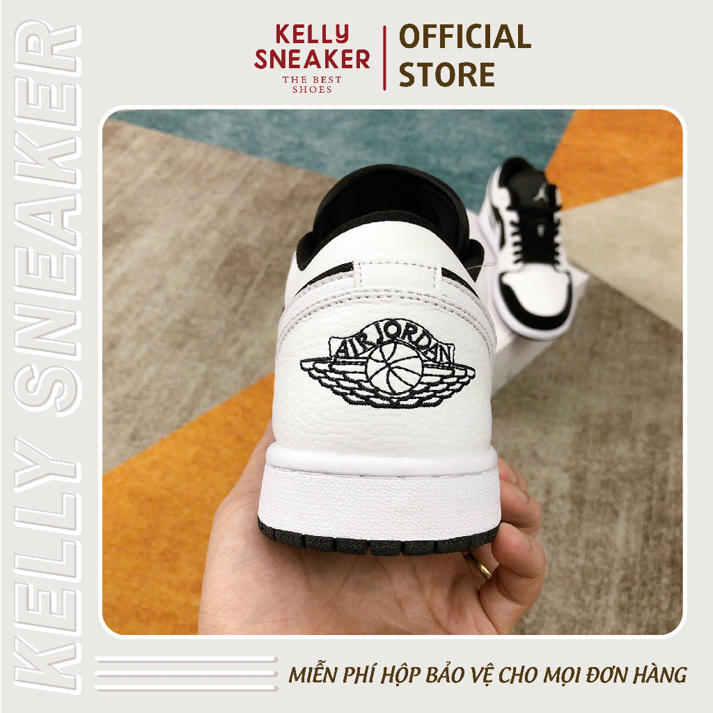 Giày Thể Thao Sneaker Jordan 1 Low “Black&White” - Bản Cao Cấp