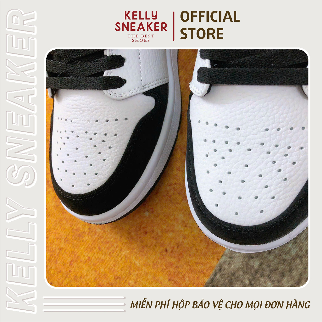 Giày Thể Thao Sneaker Jordan 1 Low “Black&White” - Bản Cao Cấp