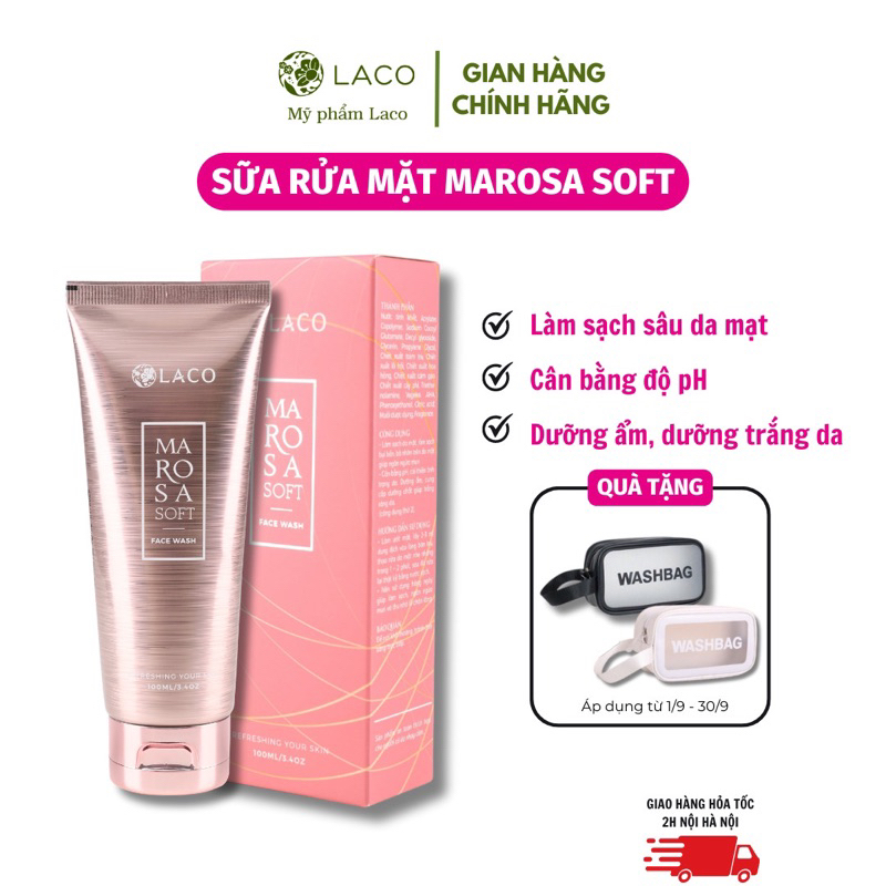 Sữa Rửa Mặt Marosa LACO thích hợp mọi loại da 100ml | Linh Spa