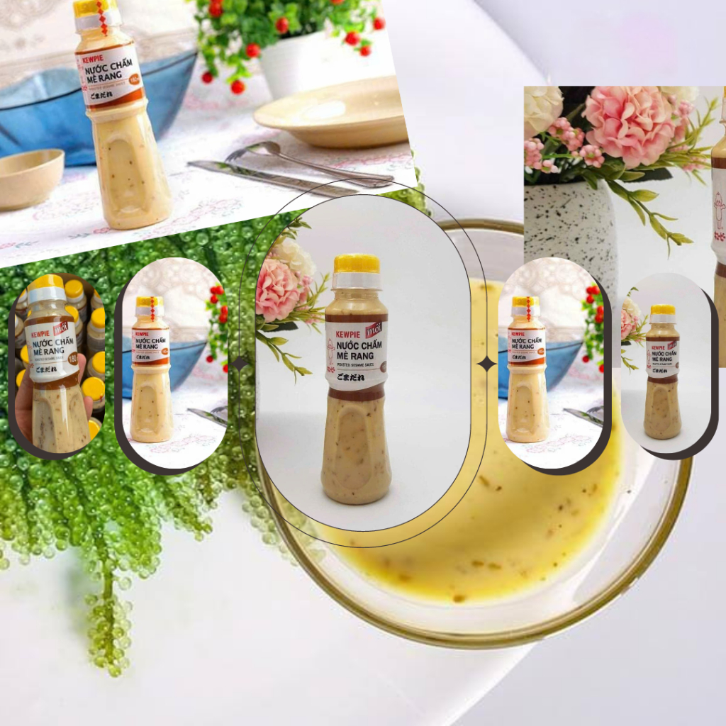 Sốt mè rang Kewpie 180ml, mua 20 chai tặng 1 gói rong 10gr, mua 40 tặng 2 gói 10gr, mua 80 tặng 5 gói 10gr.