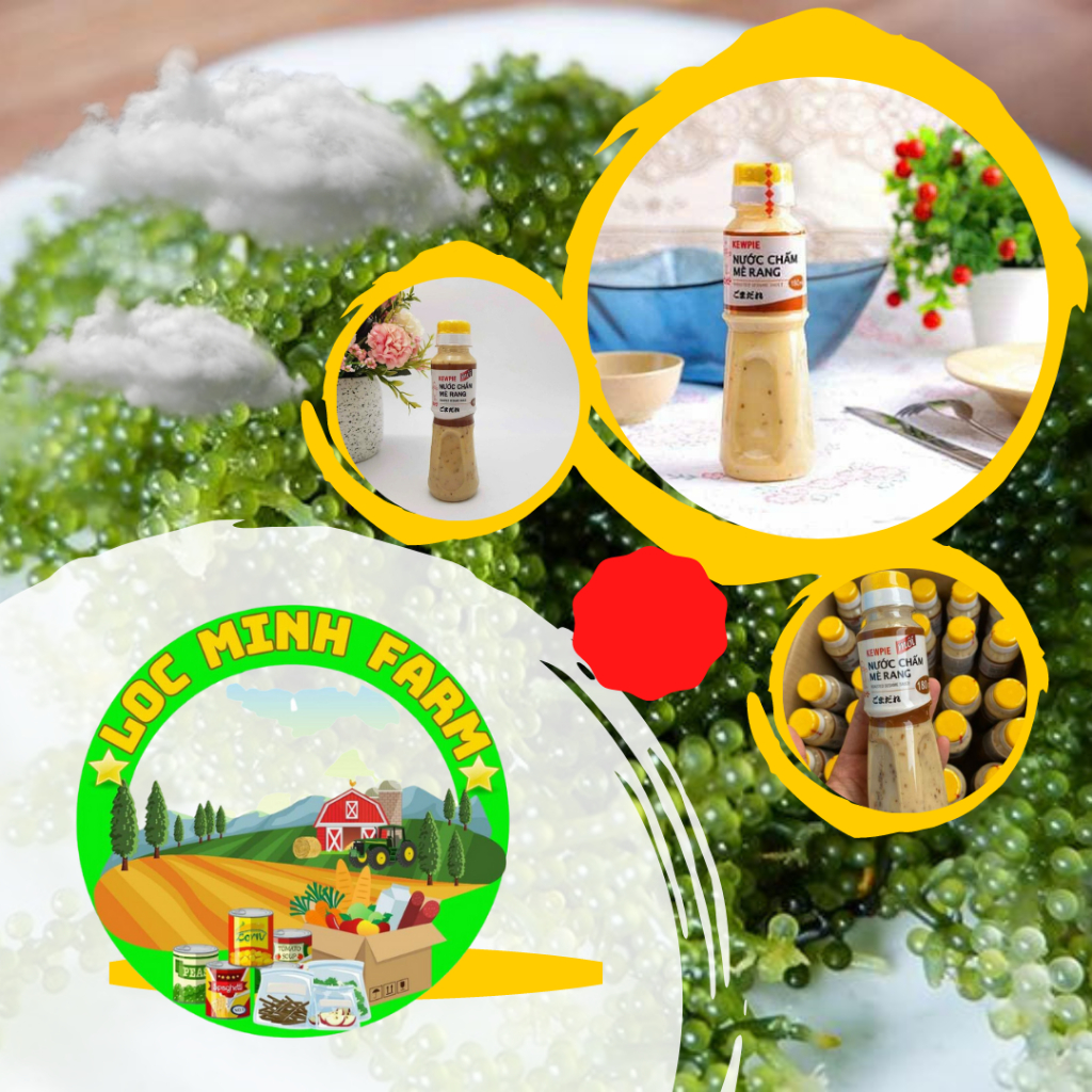 Sốt mè rang Kewpie 180ml, mua 20 chai tặng 1 gói rong 10gr, mua 40 tặng 2 gói 10gr, mua 80 tặng 5 gói 10gr.