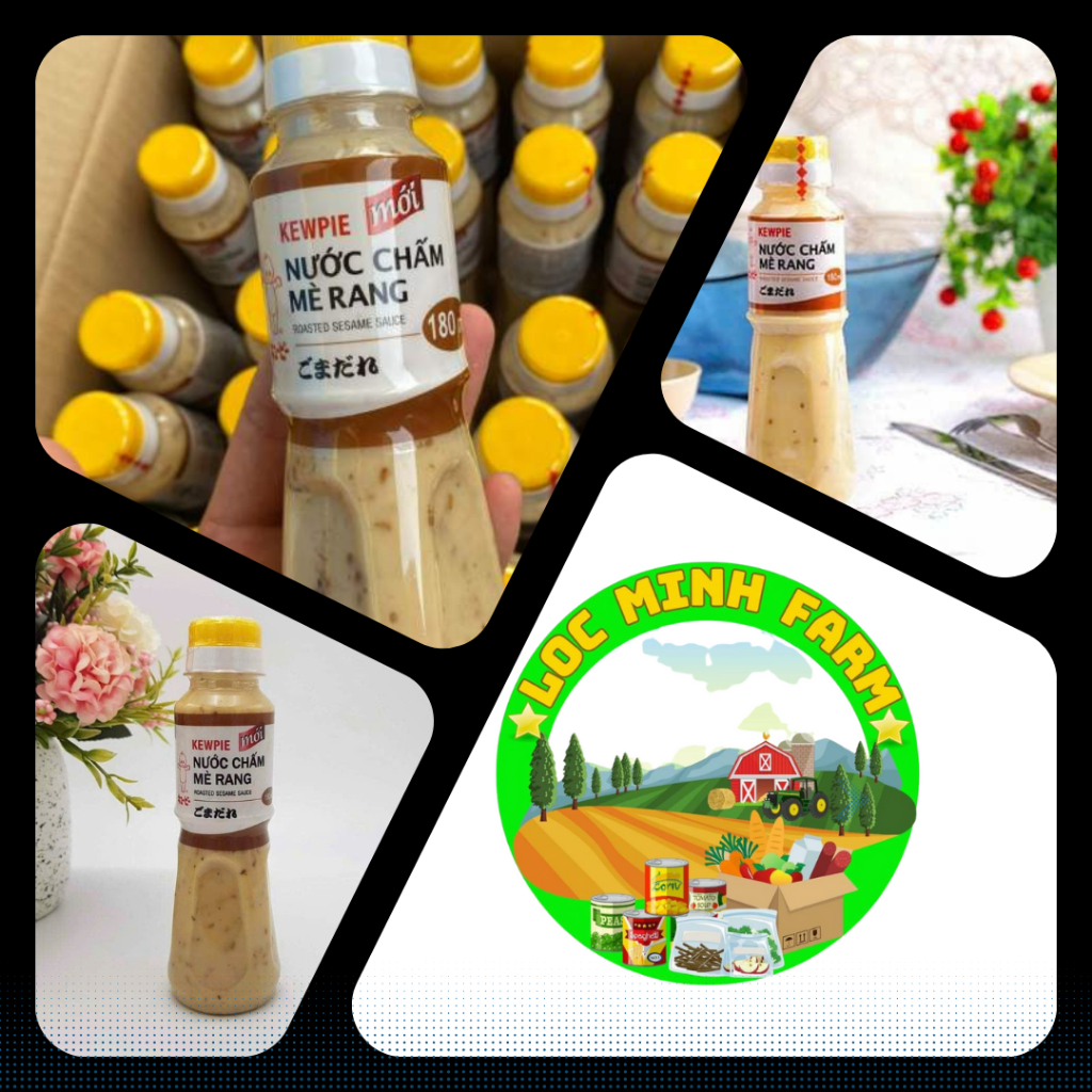 Sốt mè rang Kewpie 180ml, mua 20 chai tặng 1 gói rong 10gr, mua 40 tặng 2 gói 10gr, mua 80 tặng 5 gói 10gr.