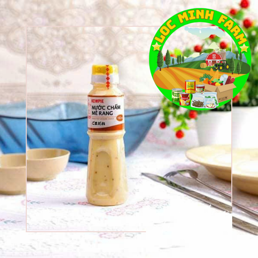 Sốt mè rang Kewpie 180ml, mua 20 chai tặng 1 gói rong 10gr, mua 40 tặng 2 gói 10gr, mua 80 tặng 5 gói 10gr.