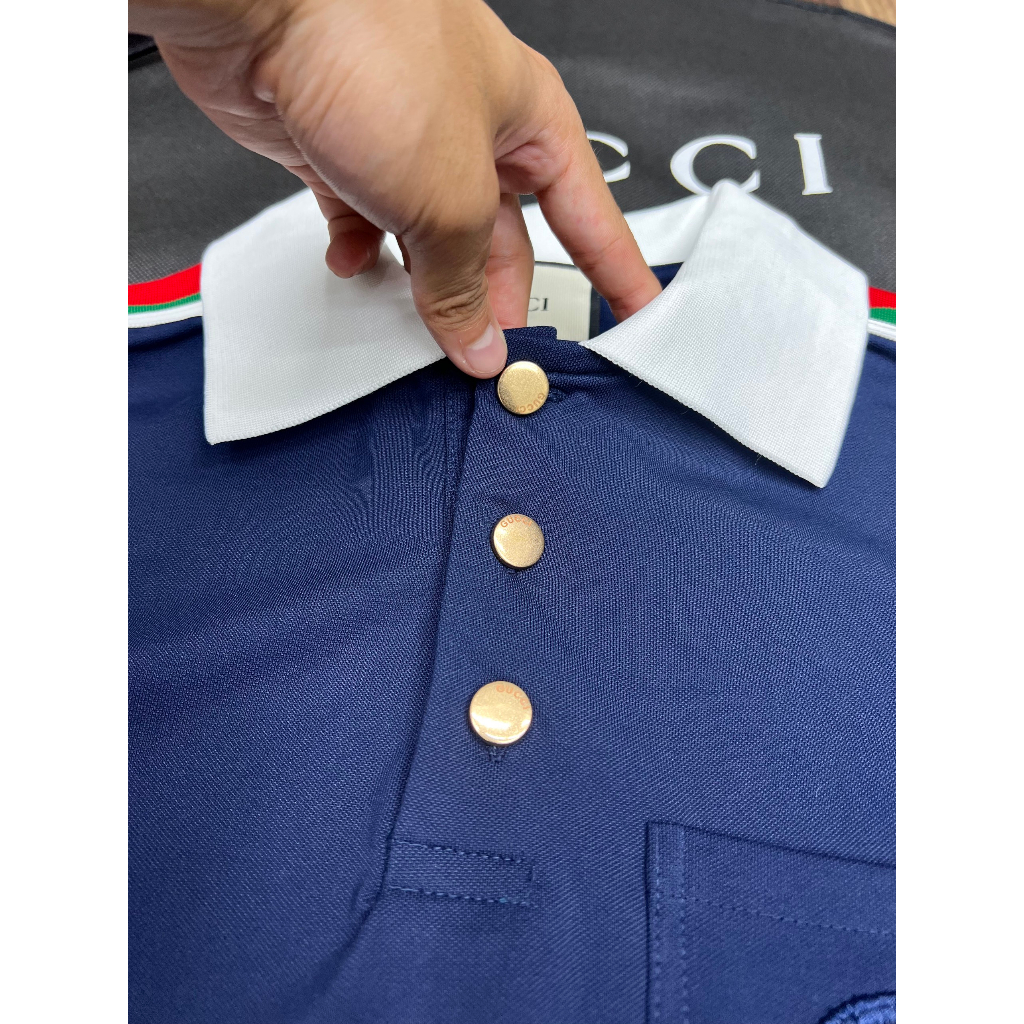 Áo  Polo Nam Nữ Cao Cấp Logo Viền Vai Chuẩn Hàng Quảng Châu Cao Cấp - Áo Plo Siêu Cấp Nam Nữ 2023