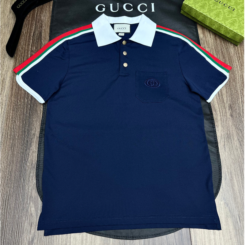 Áo  Polo Nam Nữ Cao Cấp Logo Viền Vai Chuẩn Hàng Quảng Châu Cao Cấp - Áo Plo Siêu Cấp Nam Nữ 2023
