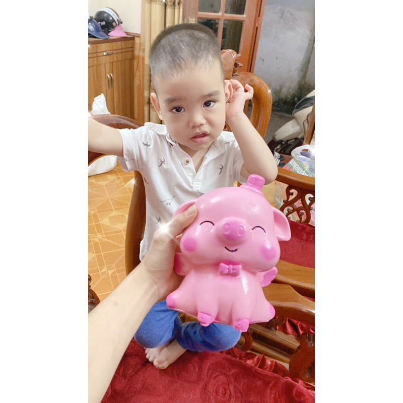 Heo đất thiên thần, ống heo tiết kiệm hình thiên thần có 2 màu giá rẻ vô đối