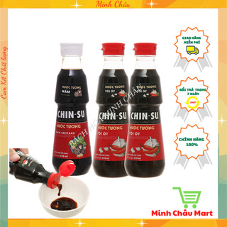 Nước Tương ChinSu Tỏi Ớt/ XÌ Dầu Nguyên Chất Nấm Shiitake 330ML