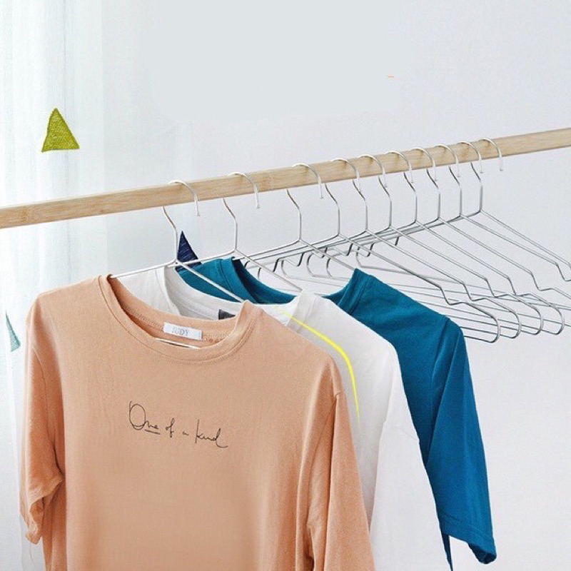 Combo 10 Móc Phơi Quần Áo Inox 304 Chống Trượt - Móc Phơi Quần Áo Nặng 600g