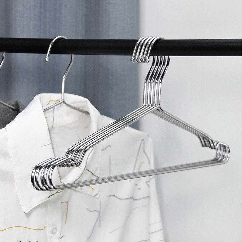 Combo 10 Móc Phơi Quần Áo Inox 304 Chống Trượt - Móc Phơi Quần Áo Nặng 600g