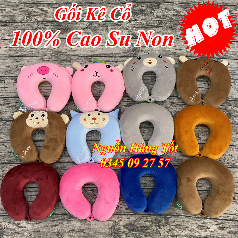 Gối Choàng Cổ Chữ U SAIGON 30x30cm - Dùng Gối Vòng Đi Máy Bay, Du Lịch, Xe Hơi, Ô tô, Văn Phòng, Quà Tặng