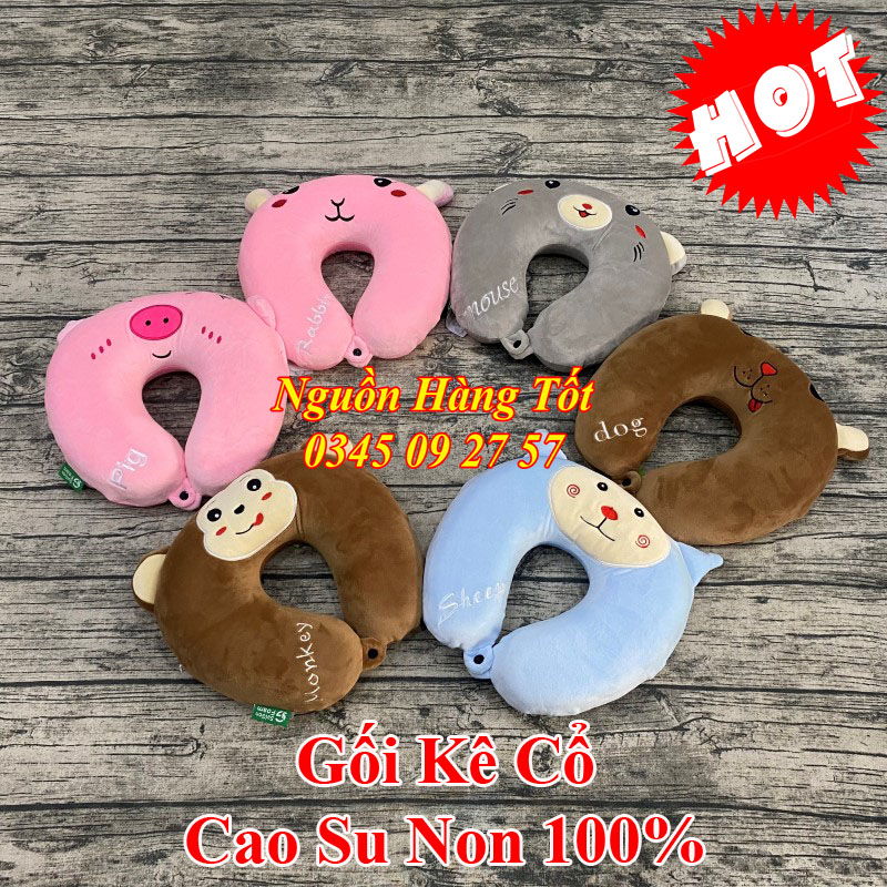 Gối Choàng Cổ Chữ U SAIGON 30x30cm - Dùng Gối Vòng Đi Máy Bay, Du Lịch, Xe Hơi, Ô tô, Văn Phòng, Quà Tặng
