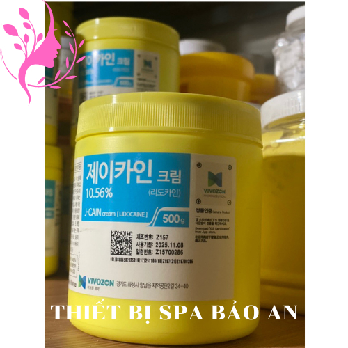 Ủ T ê,Kem Ủ T ê Hàn Quốc 15.6% 29.9% và J-Cain 10.56% Cream Hũ 500g Chính Hãng dùng Lăn Kim, đốt Mụn Thịt trong Spa