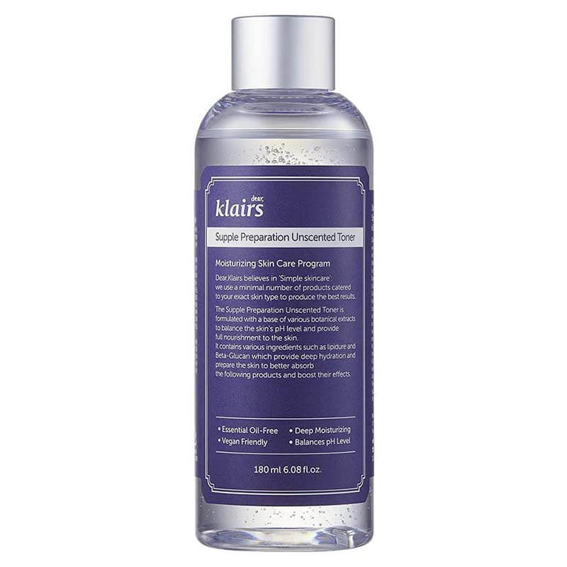 Nước Hoa Hồng Dưỡng Ẩm Dear Klairs Supple Preparation Toner 180ml