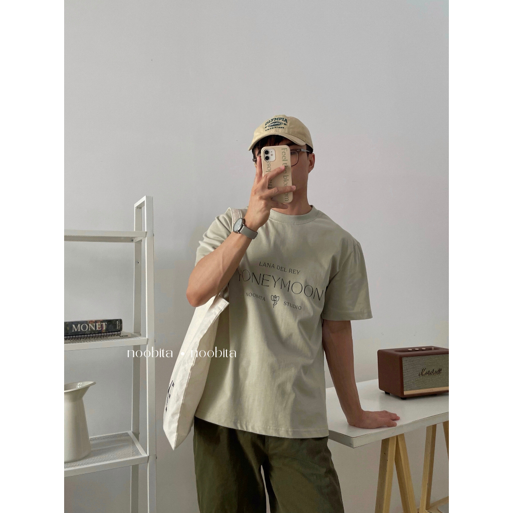 NOOBITA - Áo thun tay ngắn cotton 230gsm mềm mịn, không xù lông Honeymoon 8030