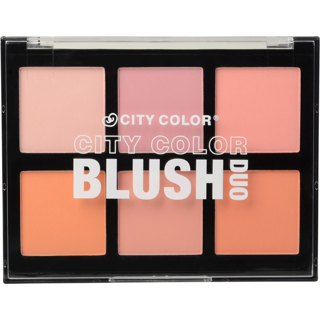 Bảng má hồng City Color 6 ô Blush Duo bám phấn siêu tự nhiên chính hãng